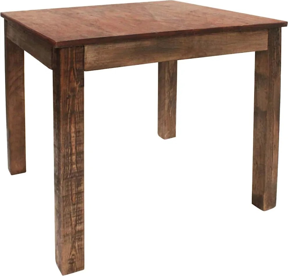vidaXL Masă de bucătărie, 82x80x76 cm, amestec lemn reciclat