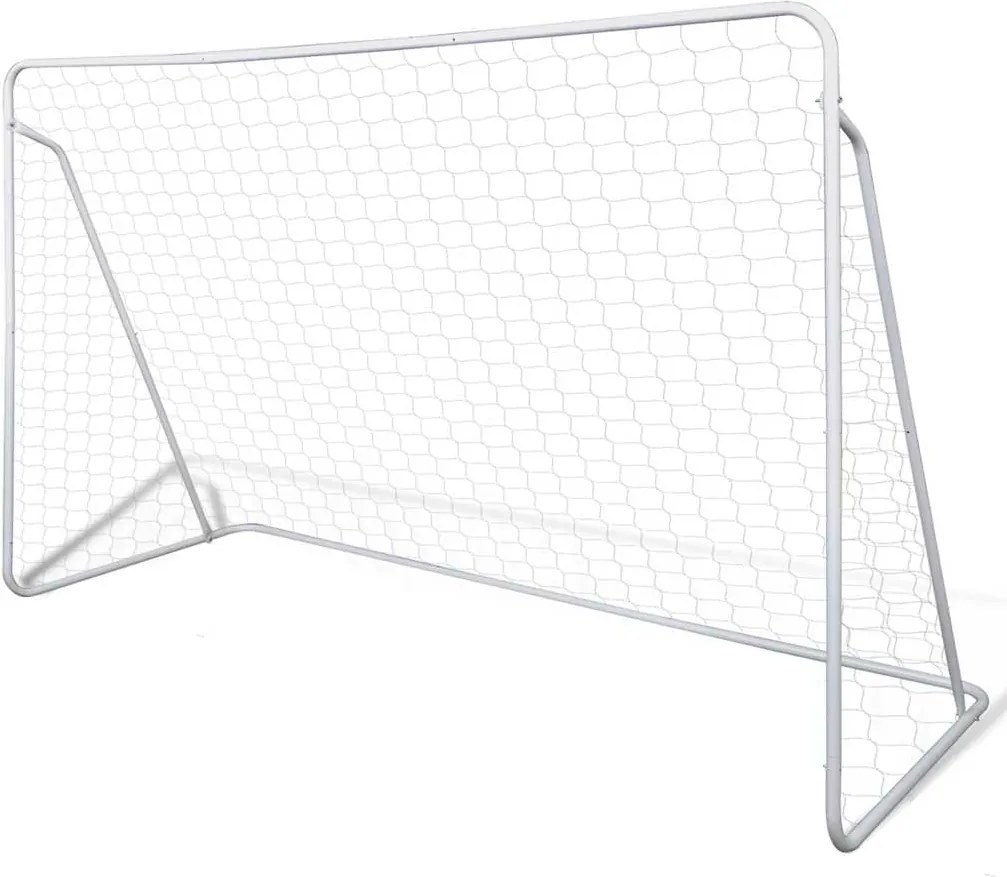 vidaXL Set poartă de fotbal, 240x90x150 cm, plasă și oțel calitativ