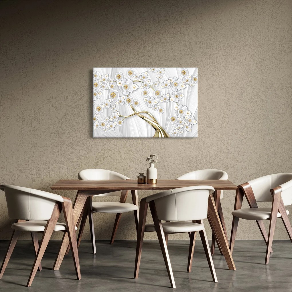 Tablou - Copac cu decor auriu (90x60 cm)