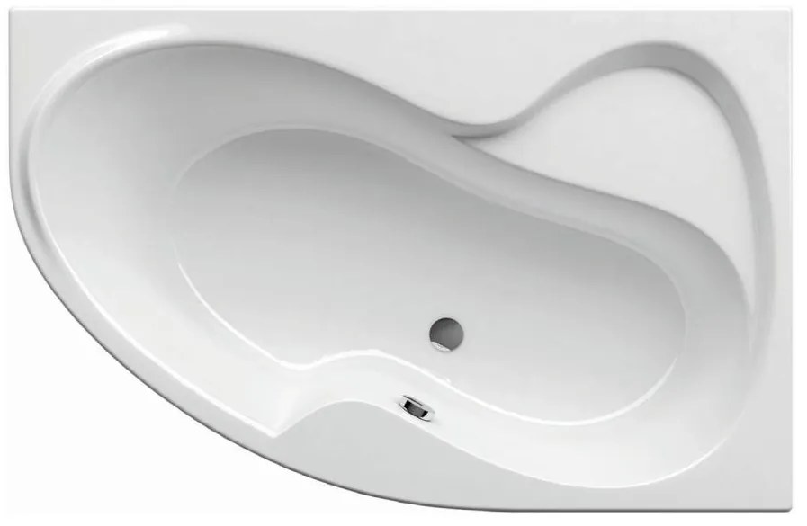 Ravak C421000000 - Cadă de colț ROSA 170 x 105 cm, acrilică, albă