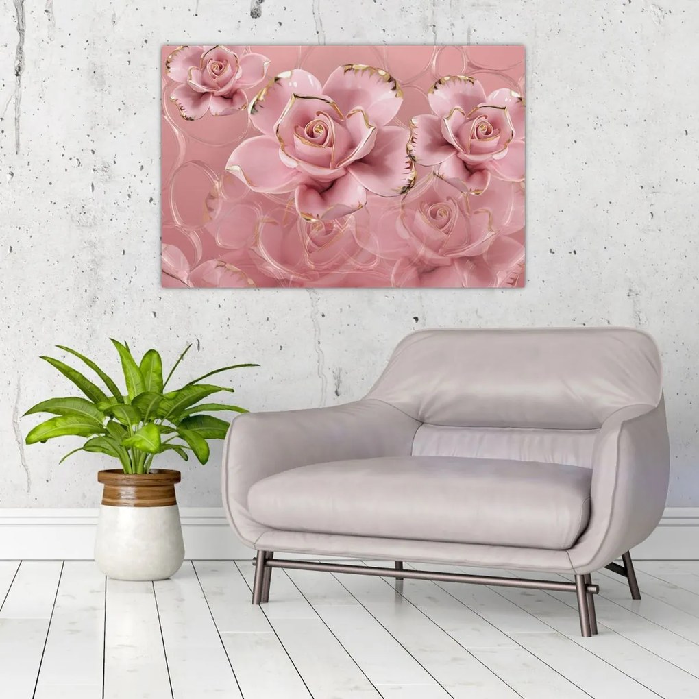Tablou - Decor floral (90x60 cm)