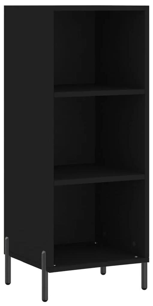 828741 vidaXL Servantă, negru, 34,5x32,5x90 cm, lemn compozit