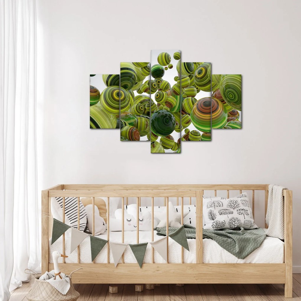 Tablou cu bile în dungi (150x105 cm)