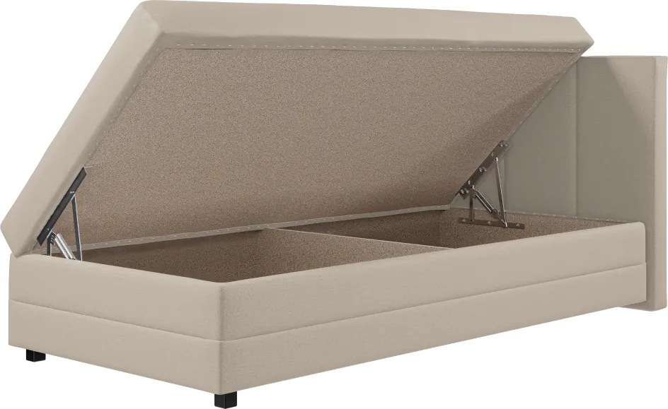 Pat tip boxspring, pat de o persoană, bej, 110x200, universal, ALEXA