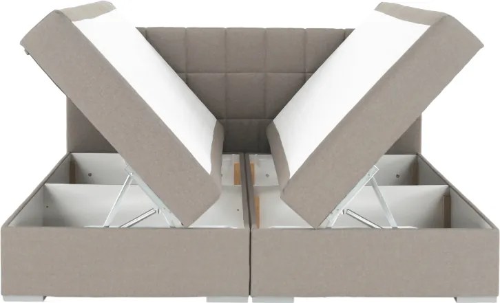 Pat tip BOXSPRING 180x200, taupe gri-maro, FERATA TV KOMFORT