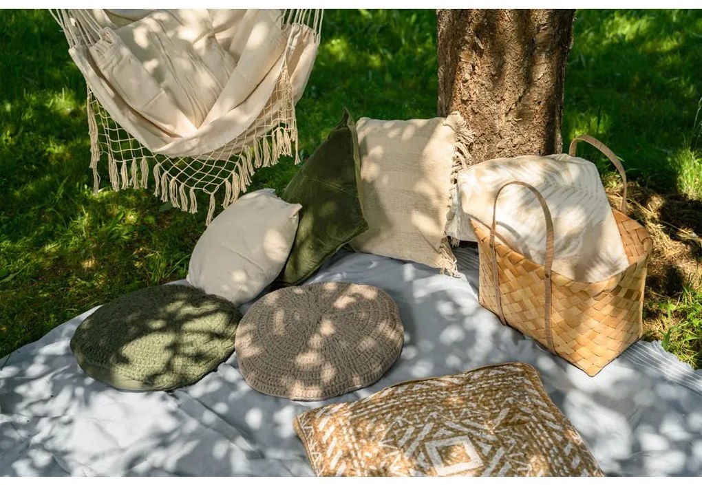 Scaun suspendat gri PALAK cu suport negru