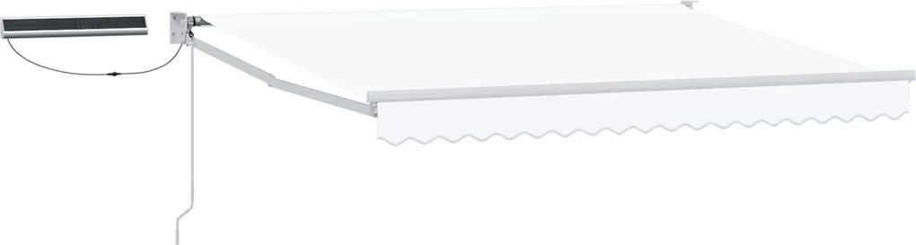 vidaXL Cort electric retractabil Alb 3 x 2,5 m