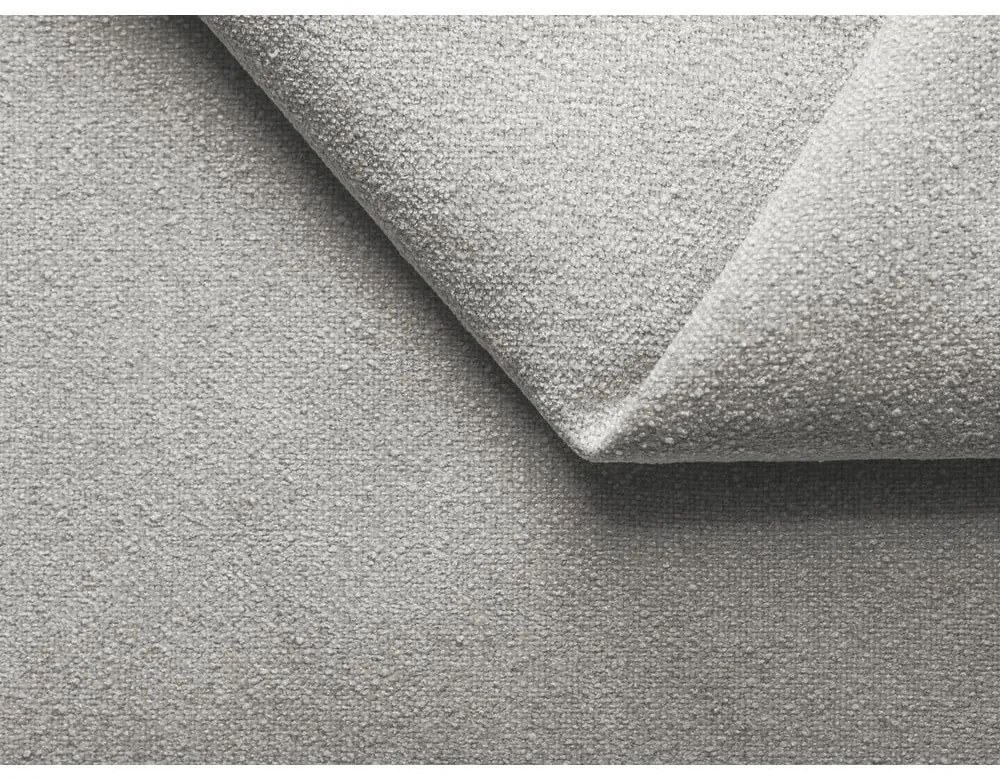 Pat matrimonial gri deschis tapițat cu spațiu de depozitare cu somieră 160x200 cm Kiana – Makamii