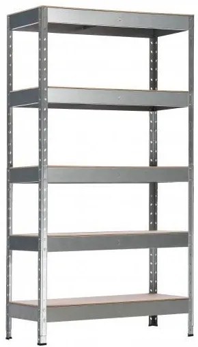 Raft depozitare, 5 polite, MDF, 120x45x205 cm, 200 kg