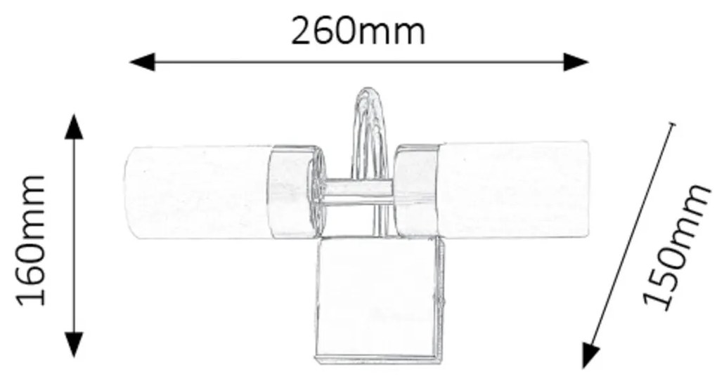 Aplica perete LED pentru oglinda baie IP44 Betty 2L 5746 RX