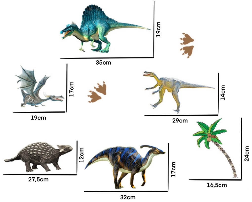 Set de autocolante "Dinozauri"