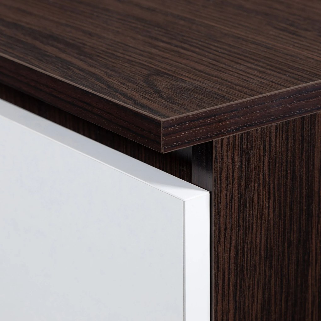 Comodă Kapil III (wenge + alb). 1069149