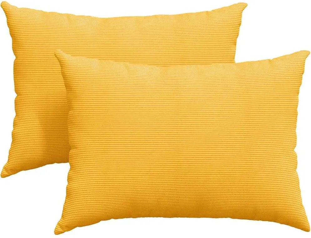 vidaXL Perne pentru canapea 2 pcs Galben Deschis 70 x 50 cm