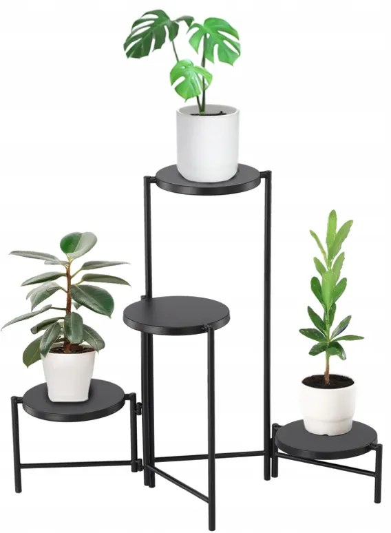 Suport metalic pentru flori - 4 niveluri