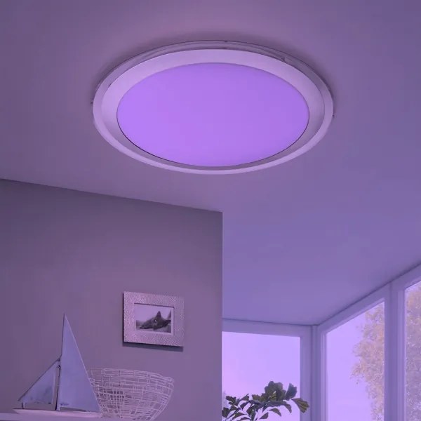 Eglo 33255 - plafonieră LED RGBW dimabilă COMPETA-C LED/17W/230V Ø43 cm