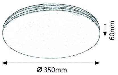 Rabalux 3347 - Plafonieră LED OSCAR 18W/230V
