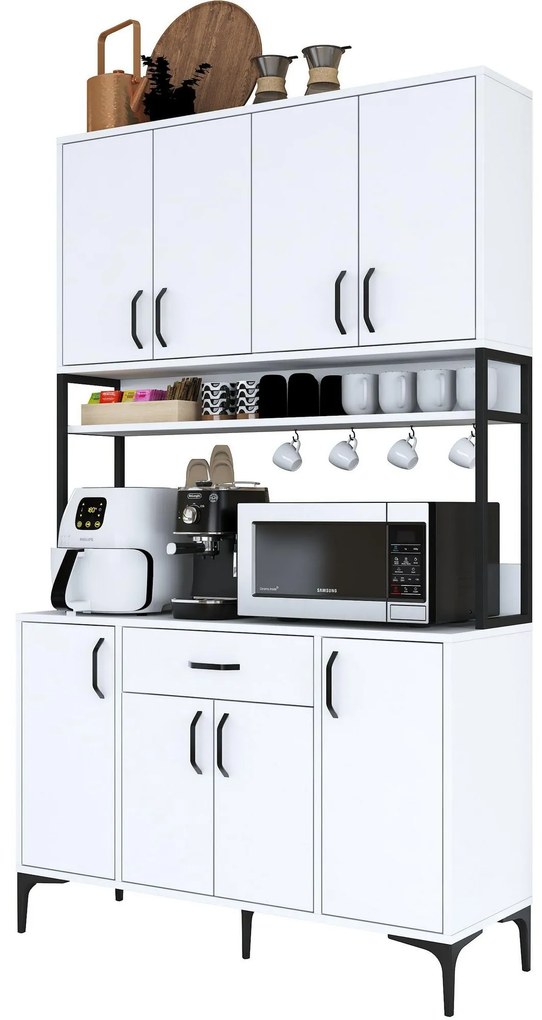 Set dulapuri bucătărie Jenaretta 27 (alb + negru). 1107094