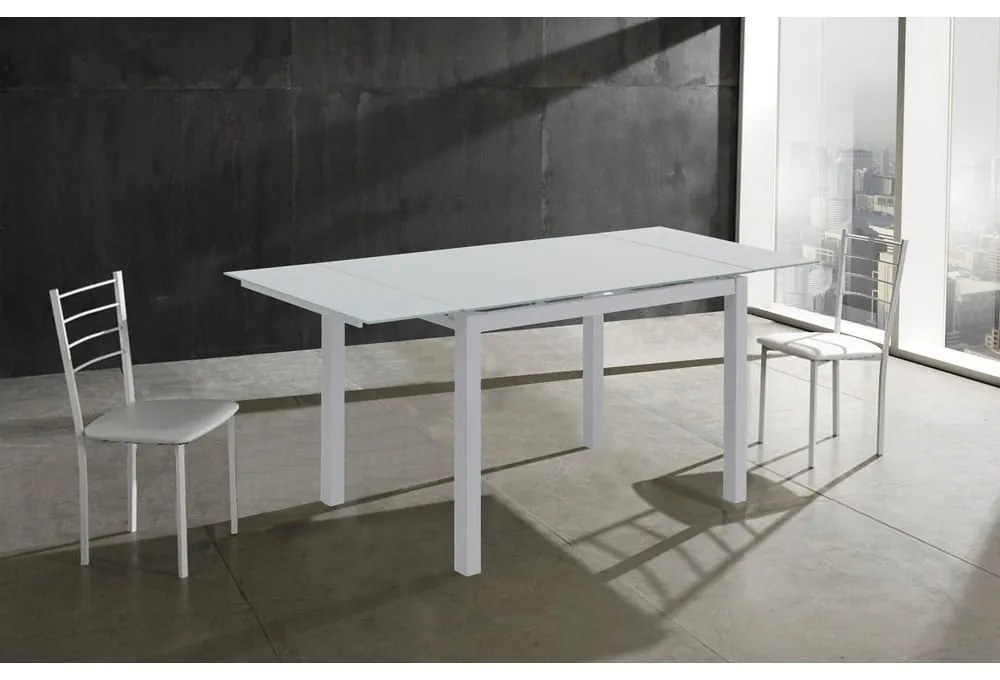 Masă de dining extensibilă cu blat din sticlă 70x110 cm Fast – Tomasucci