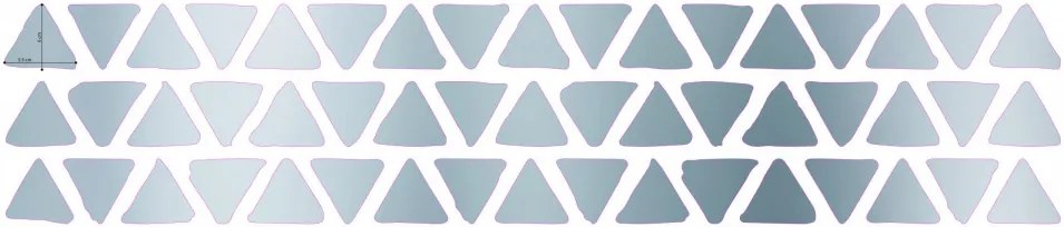 Sticker Metallic Triangles