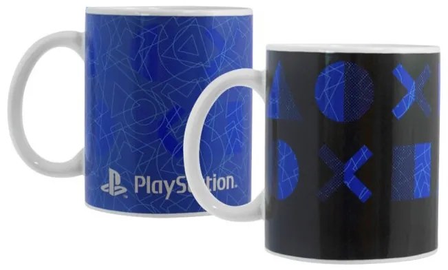 PlayStation cană din porțelan care schimbă căldura 325 ml în cutie de cadou