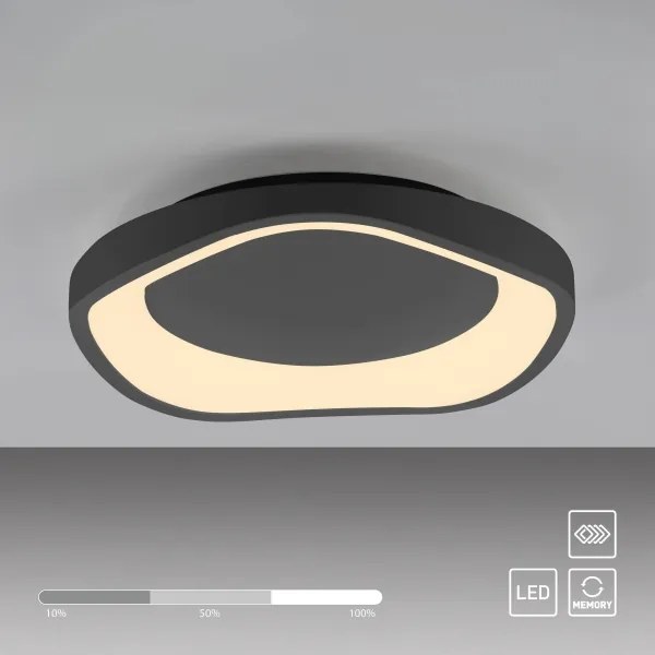 Schöner Wohnen 14233-18 - Lampă de tavan LED dimerizabilă MONTA LED/21W/230V neagră