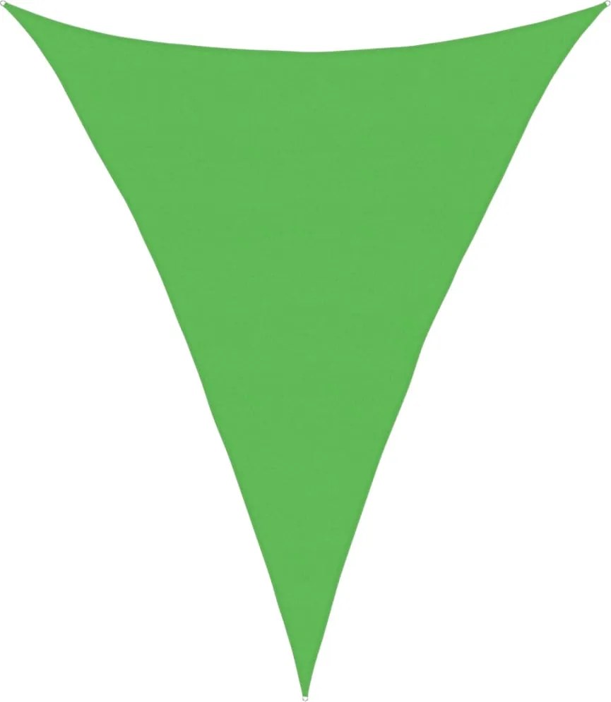vidaXL Pânză parasolar, verde deschis, 5x6x6 m, 160 g/m², HDPE