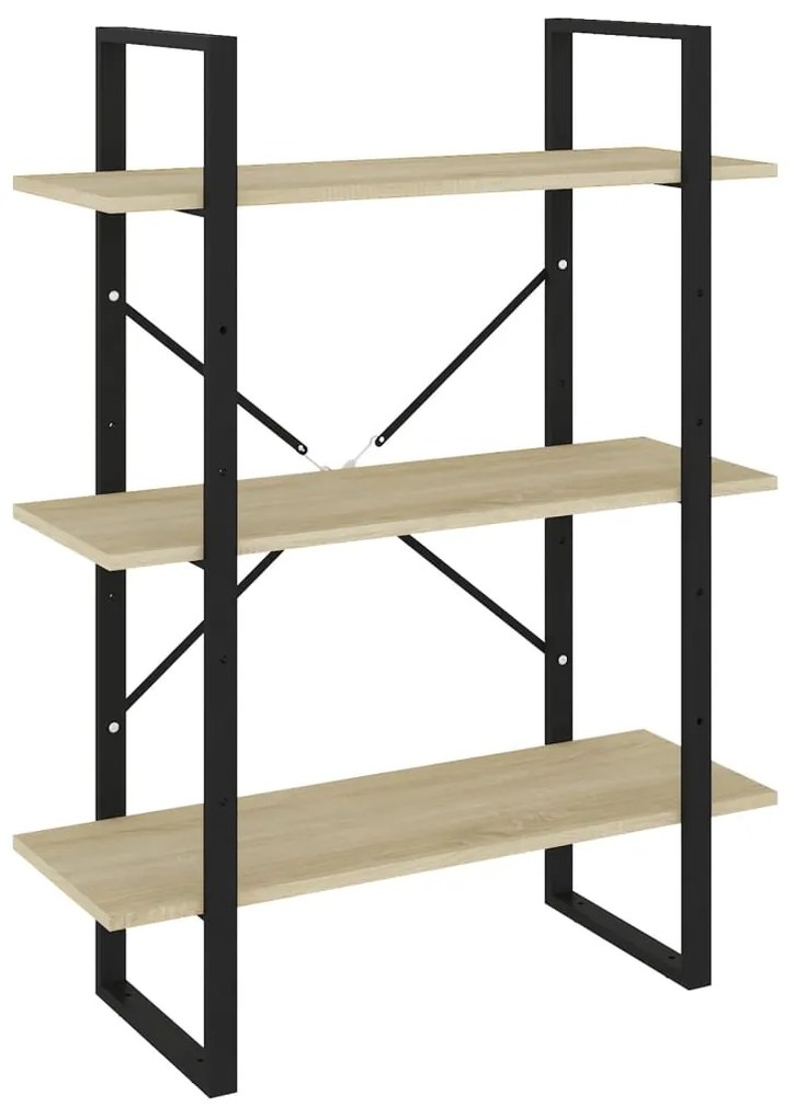 806530 vidaXL Bibliotecă, stejar sonoma, 80x30x105 cm, PAL