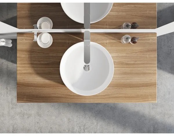 Ravak XJX01140002 - Lavoar pentru blat UNI SLIM Ø 40 cm, ceramică/alb