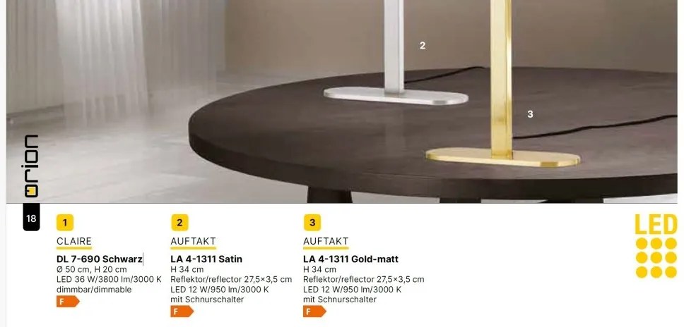 Lustra LED aplicata stil minimalist CLAIRE neagra