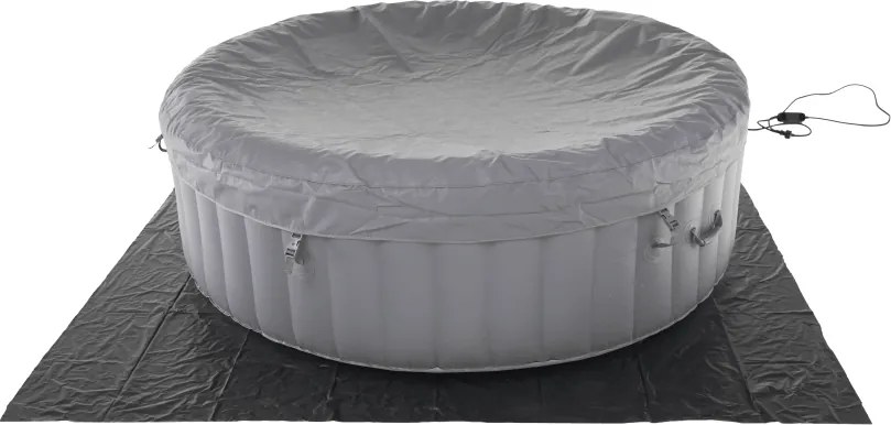 Cada cu hidromasaj gonflabil, gri/alb, 4-6 pers., 1000 l, KAMINO NEW TYP 2