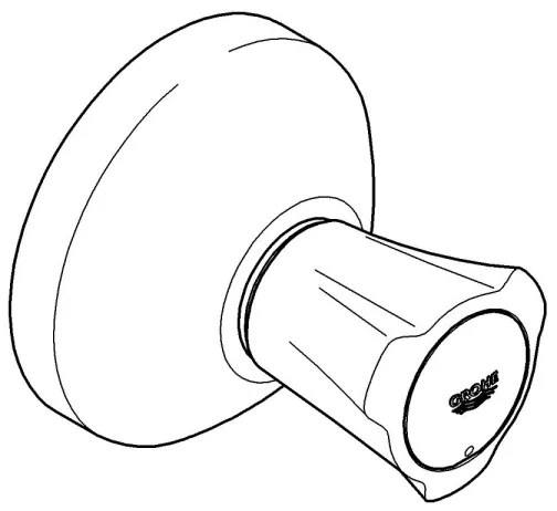 GROHE 19808001 - Set exterior pentru valvă încastrată COSTA L, crom lucios