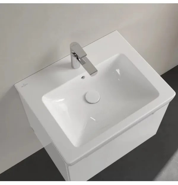Lavoar pe mobilier, Villeroy&Boch Subway 2.0, 60x47cm, Alb Alpin, 7113F001
