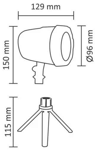 Proiector LED laser de exterior LED/5W/230V IP44