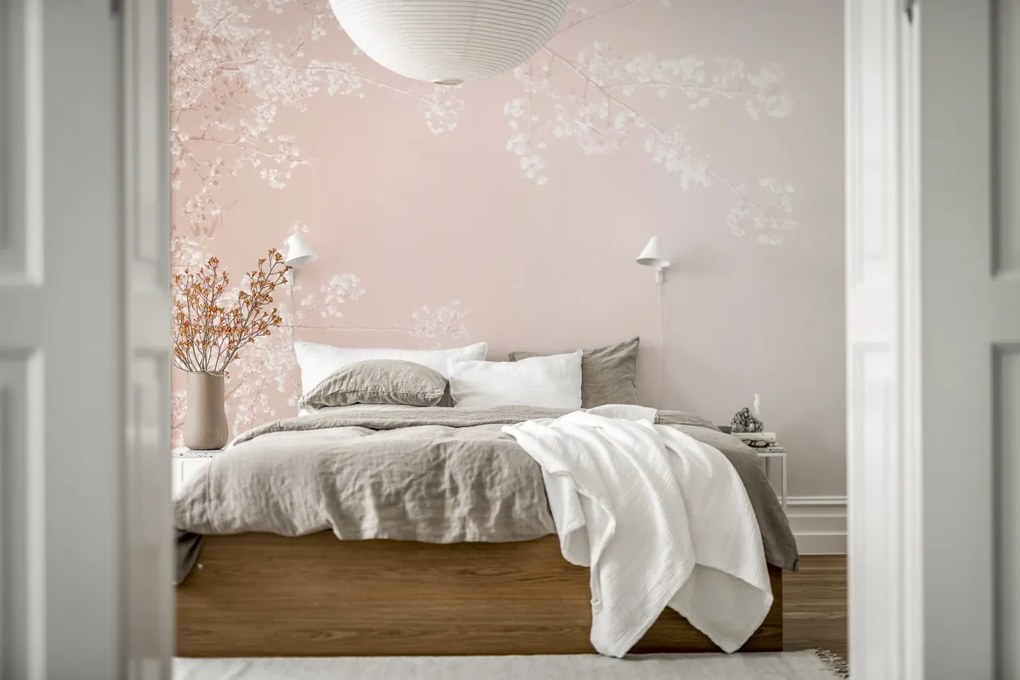 Fototapet, Pink Branches, Rebel Walls