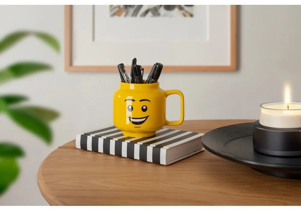Cană pentru copii galben din ceramică 255 ml Head – LEGO®