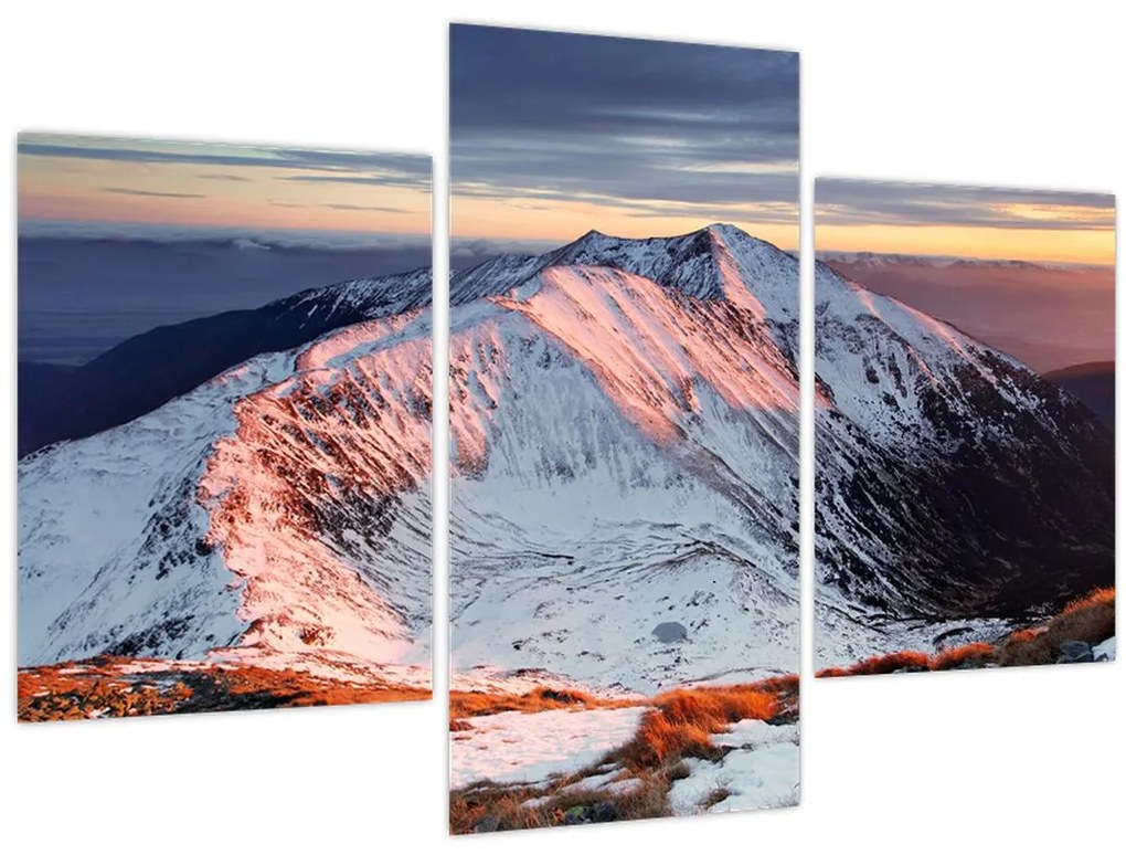 Tablou - Panoramă montană de iarnă II. (90x60 cm)