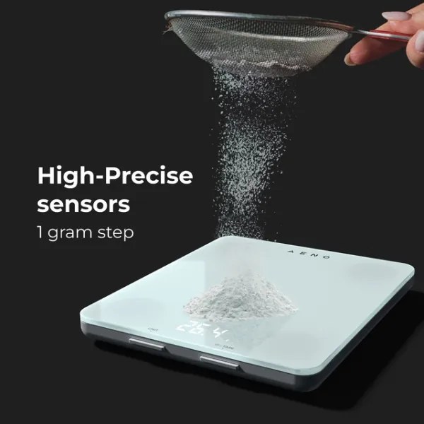 Cântar de bucătărie inteligent AENO 3xAAA Bluetooth