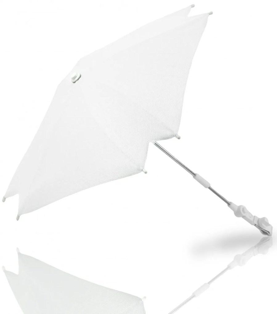Umbreluta de soare ajustabila cu protectie solara UV 50+, pentru carucior bebelusi, alb, Bexa