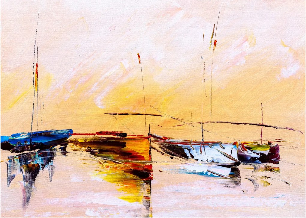 Tablou - Pictură barcă (70x50 cm)