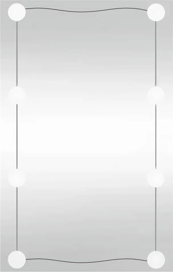 vidaXL Oglindă de perete cu lumini LED 40x60 cm sticlă dreptunghiular