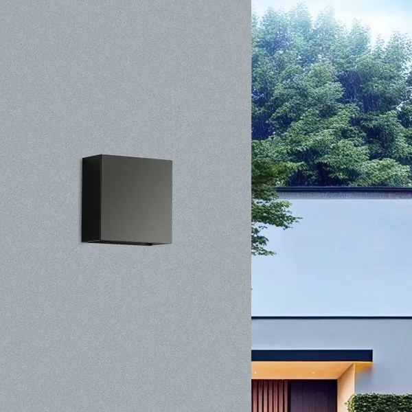 Brilagi - Aplică LED de exterior DOUBLERAY LED/4W/230V neagră IP65