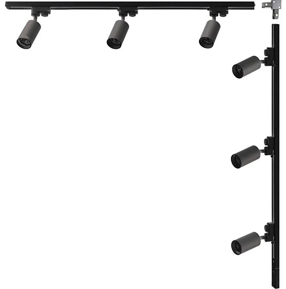 Zuma Line 3562 - Spot pe șină TUBE 6xGU10/35W/230V negru