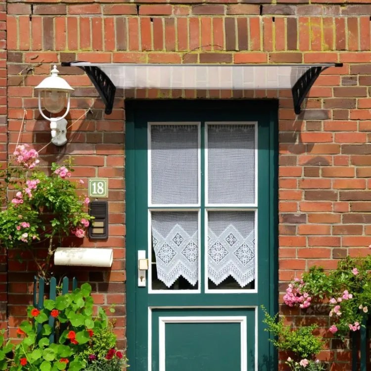 Acoperiș deasupra ușii din față - policarbonat Šírka: 80 cm | Dĺžka: 150 cm