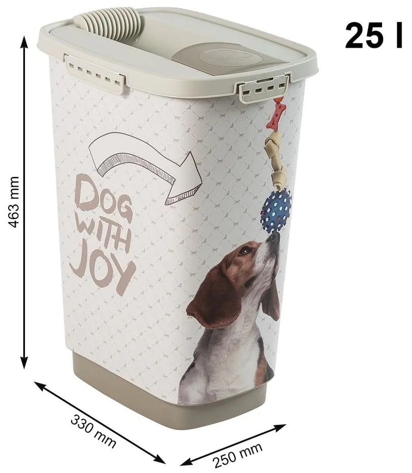 Recipient pentru hrană animale de companie 25 l Cody – Rotho