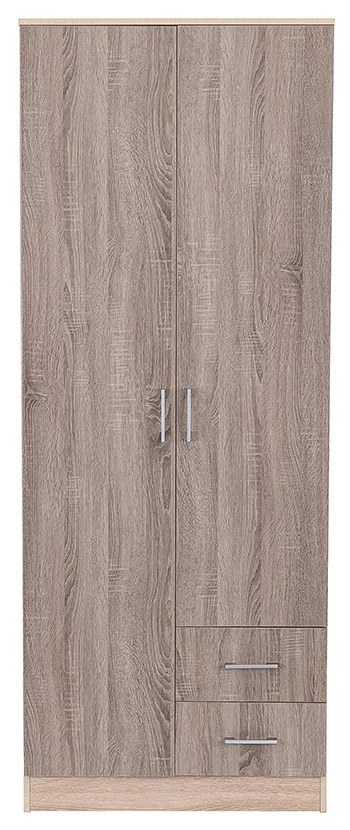 Dulap Miami 80x205 cm stejar York-stejar Sonoma