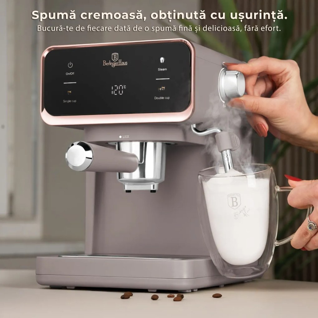 Espressor digital 3 in 1 Taupe Berlinger Haus BH/9846