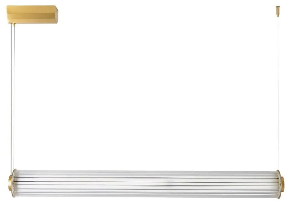 Lustra LED smart cu telecomanda COMO alama periata