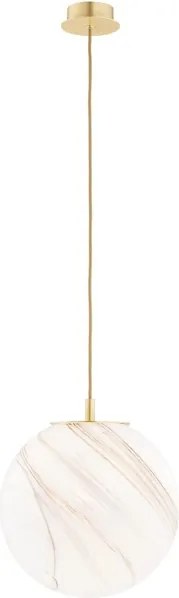 Lustră pe cablu Argon 8448 ALMIROS 1xE27/15W/230V d. 30 cm auriu