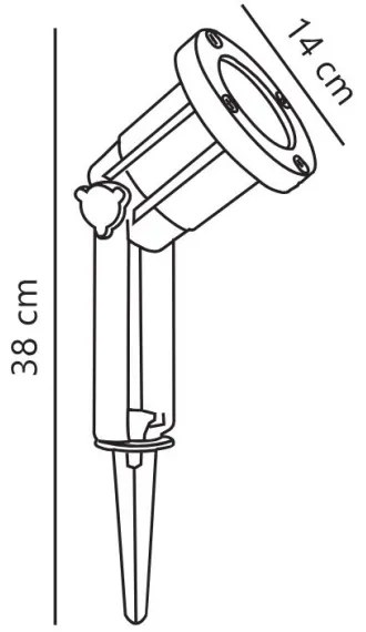 Spot de exterior Nordlux SPOTLIGHT 1xGU10/35W/230V IP54
