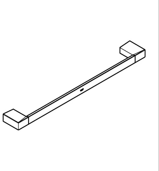 GROHE 40767000 - Bară pentru prosoape SELECTION CUBE 500 mm crom lucios